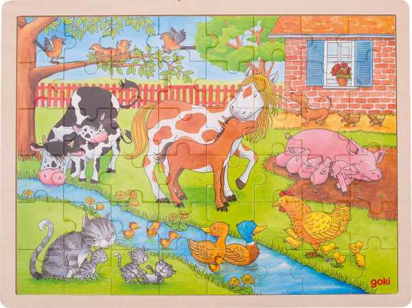 Einlegepuzzle Leben auf dem Bauernhof