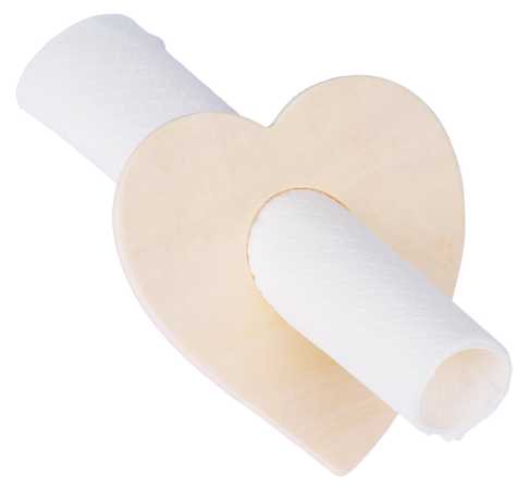 Serviettenhalter Herz und Blume, 6er Set