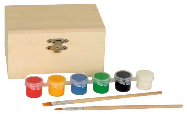 Holz-Schatzkiste zum Bemalen