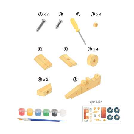 Bausatz Holz Rennwagen