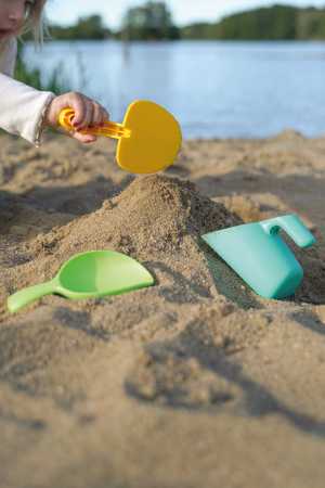 Sandschaufeln, 3fach sortiert