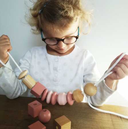 Holzperlen zum Schnüren