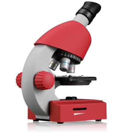 BRESSER JUNIOR Mikroskop 40x-640x rot