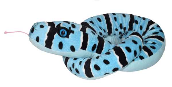 Plüsch blaue Felsenrasselschlange 137 cm Snakesss