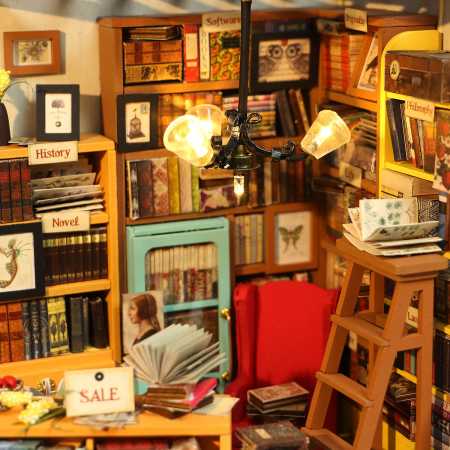 Modellbausatz 'Sam’s Study Library'