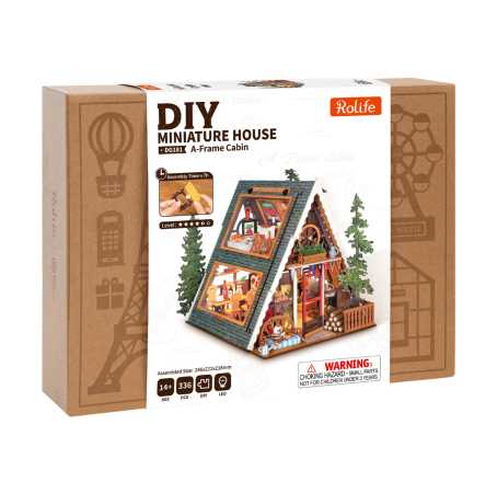 Modellbausatz 'A-Frame Cabin'