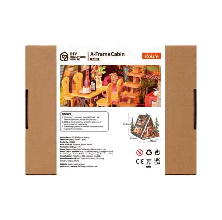 Modellbausatz 'A-Frame Cabin'
