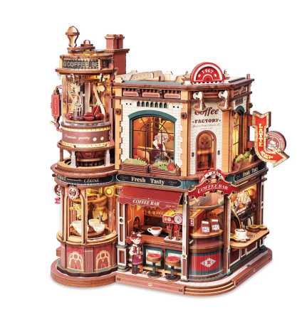 Holzbausatz 'COFFEE FACTORY'