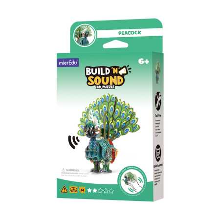 Soundwunder 3D Puzzle Pfau