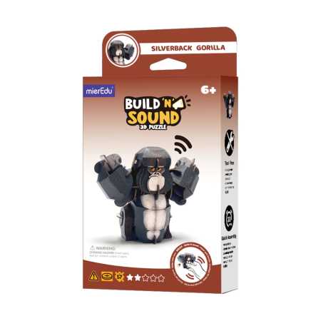 Soundwunder 3D Puzzle Silberrücken-Gorilla
