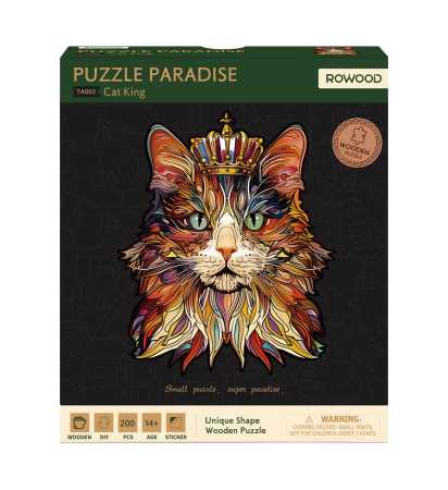 Holzpuzzle 'CAT KING'