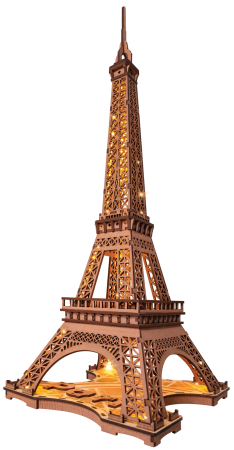 Holzbausatz 'Night of the Eiffel Tower'