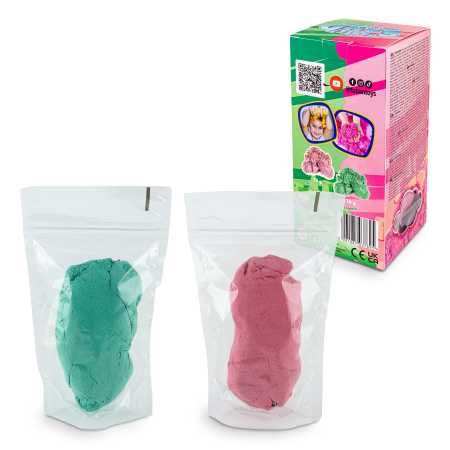 Fluffy Sand pink & grün je 90 g