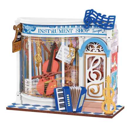 Mini-Modellbausatz 'Melody Instrument Shop'