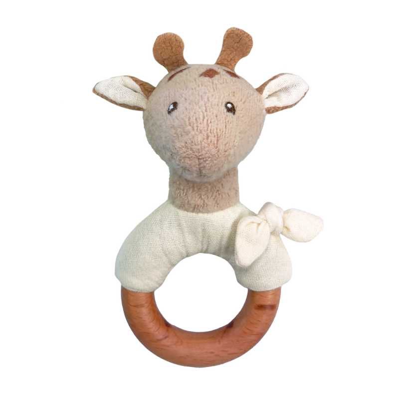 Plüsch Giraffe Léonie Rassel 20 cm