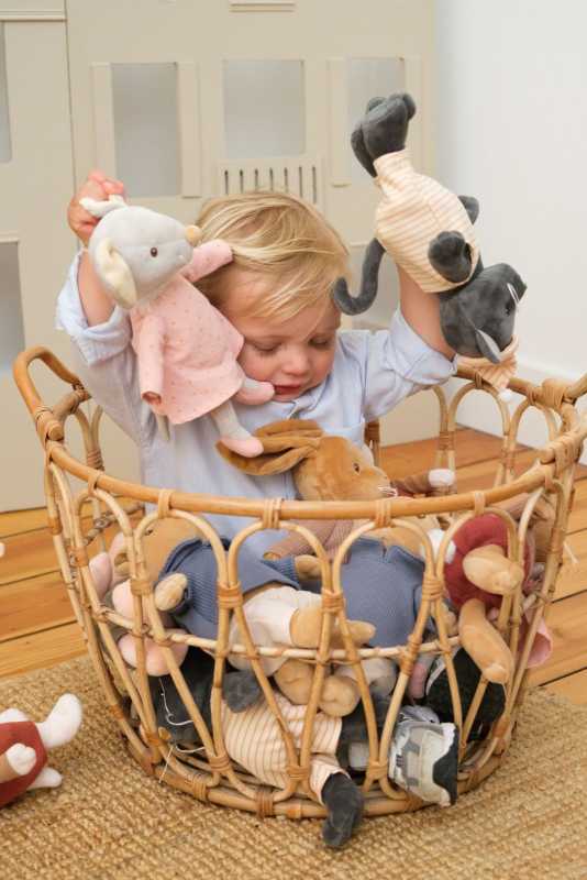 Plüsch Maus Agathe in Kleidern 26 cm