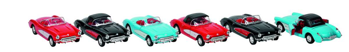 Chevrolet Corvette (1957), Spritzguss, 1:34-39