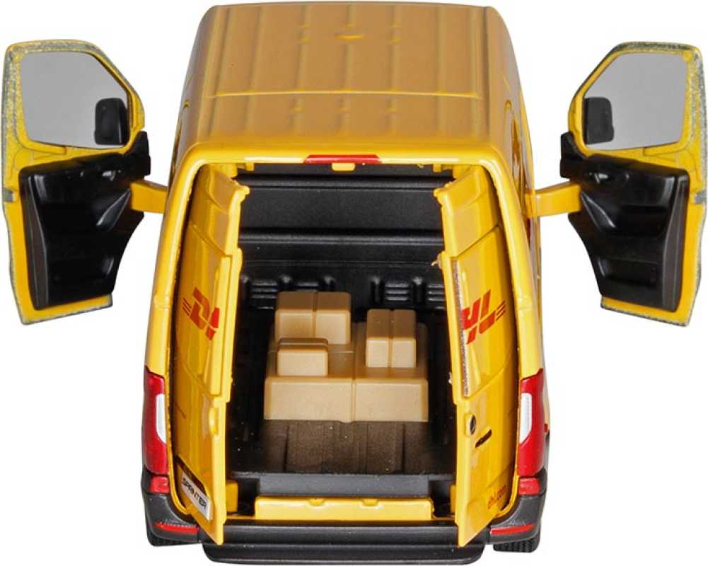 Mercedes Benz Sprinter DHL, Spritzguss, 1:48, L= 12,5 cm