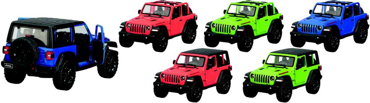 Jeep Wrangler (2018), Spritzguss, 1:34, 12er Display