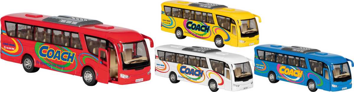 Reisebus, 4-fach sortiert, 12er Dsp.