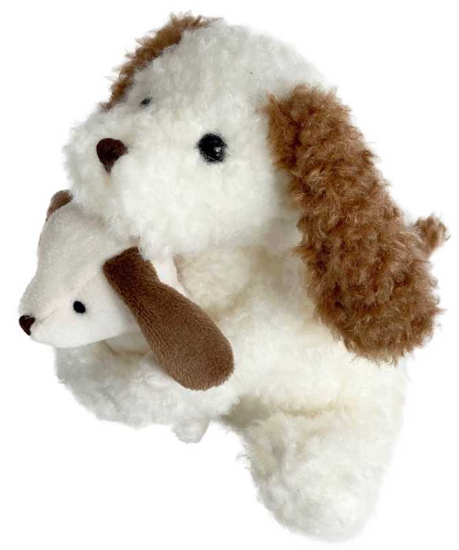 Plüsch Hund Nafi mit Baby 20 cm