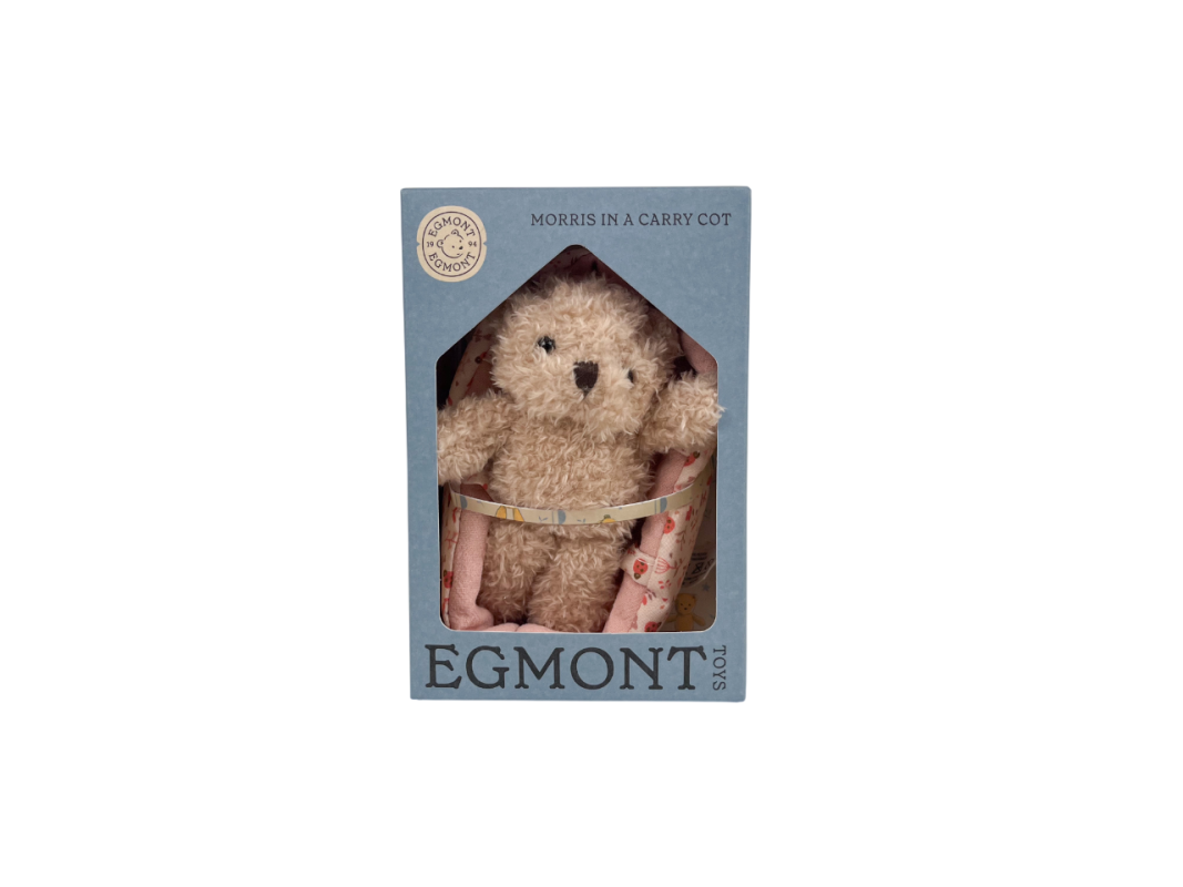 Bär Morris in einer Tragetasche