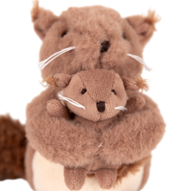 Eichhörnchen mit Baby 15 cm