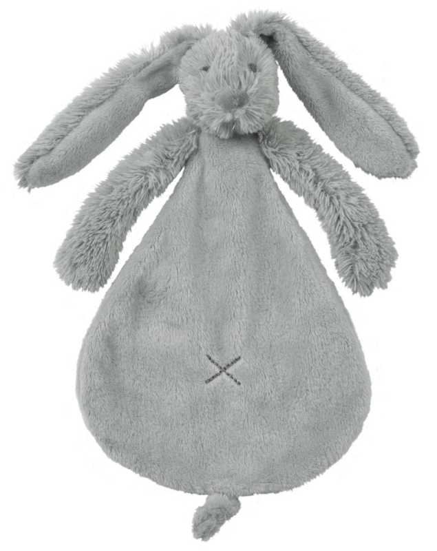 Schmusetuch Hase Richie grau 25 cm