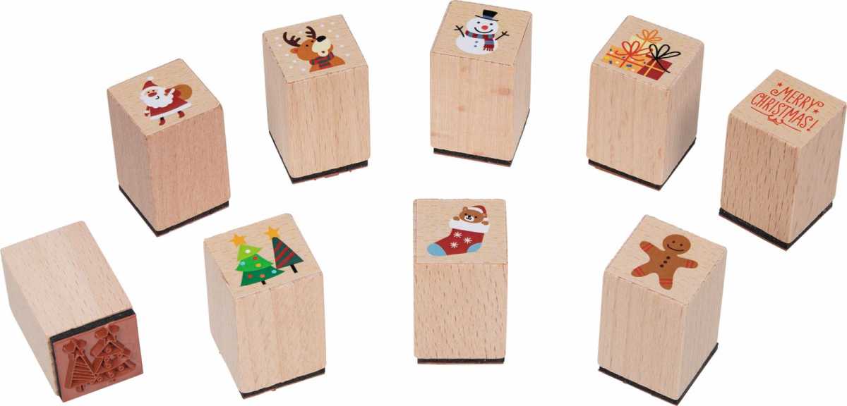 Stempel Weihnachten 8-fach sort., 48er Display