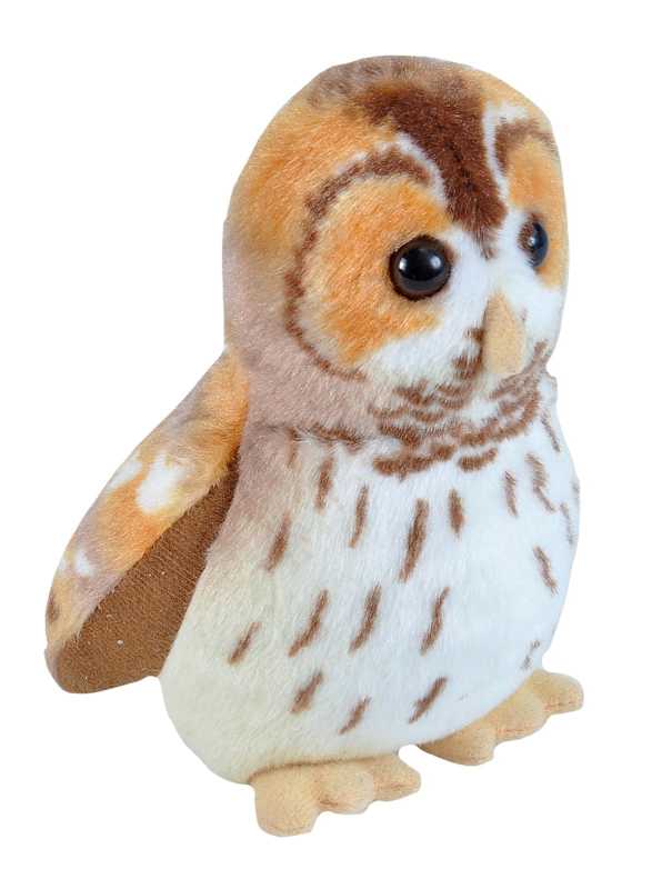 Plüsch Kauz singend 18 cm RSPB Birds