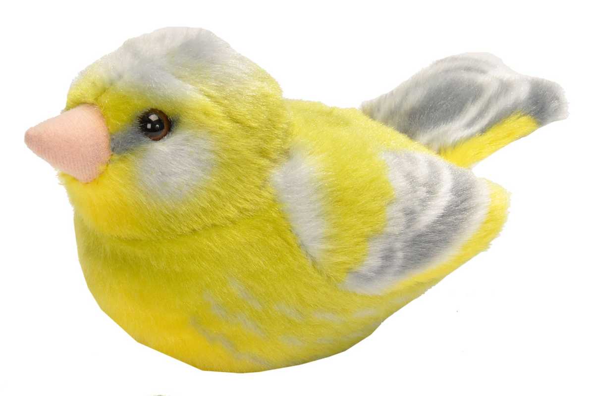 Plüsch Grünfink singend 18 cm RSPB Birds