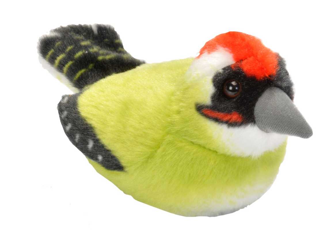 Plüsch Grünspecht singend 18 cm RSPB Birds