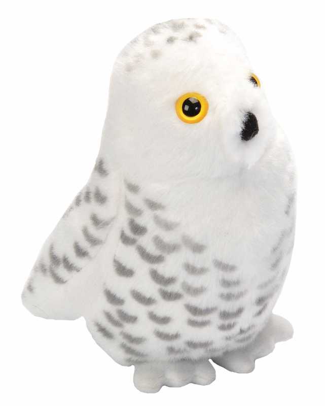 Plüsch Schneeeule singend 18 cm RSPB Birds