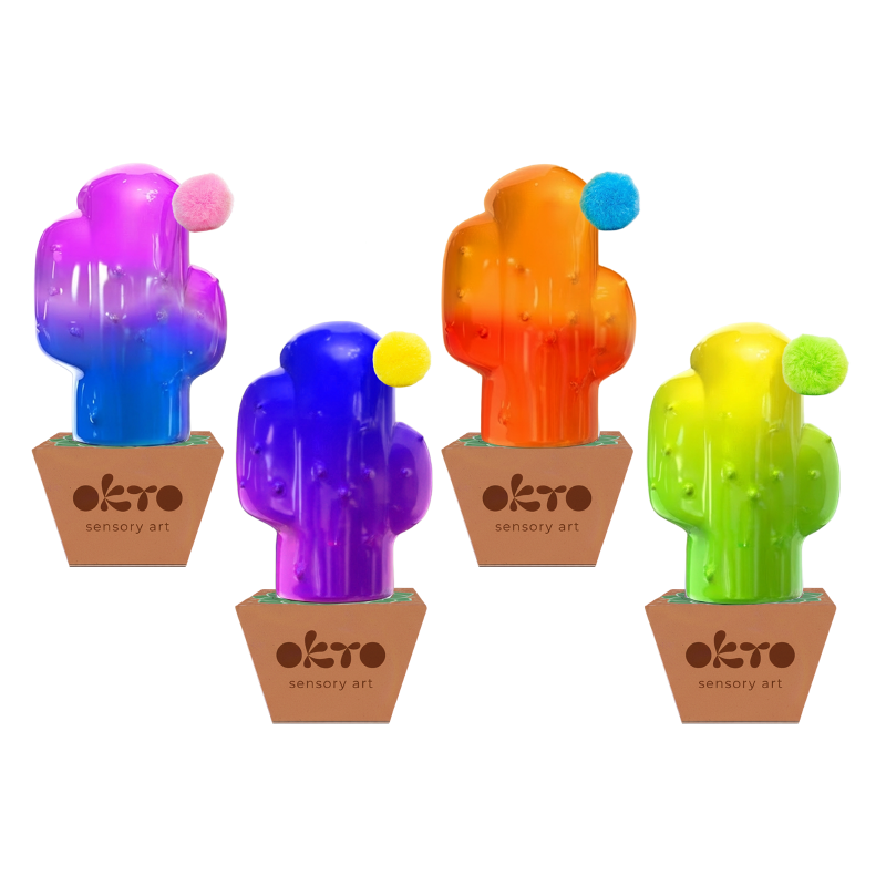 Antistress-Toy Slime 90 ml Kaktus zweifarbig im Display