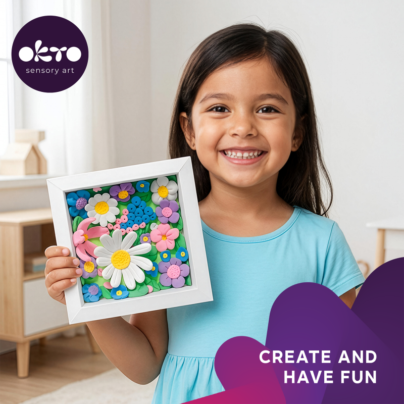 3D Kreativset 'Feld-Blumen'