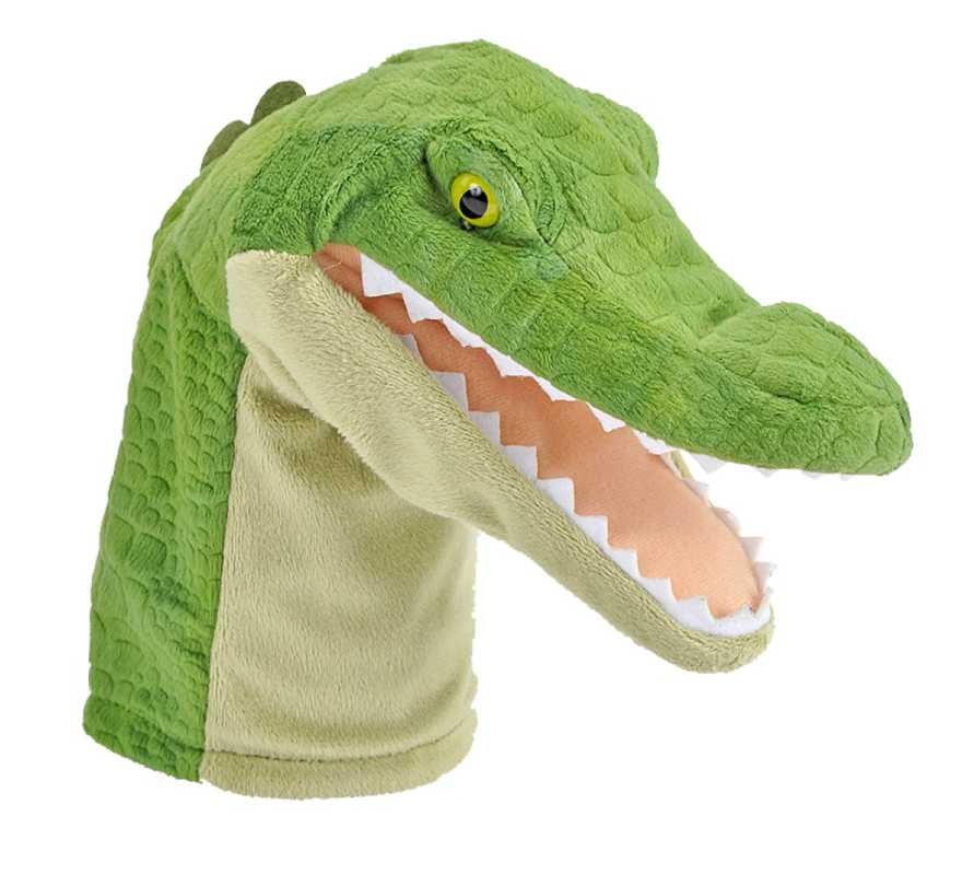Plüsch Handpuppe Alligator mit Sound 30 cm Wild Call Puppet
