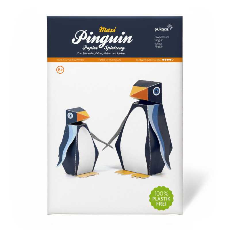 Maxi Pinguin Papierspielzeug