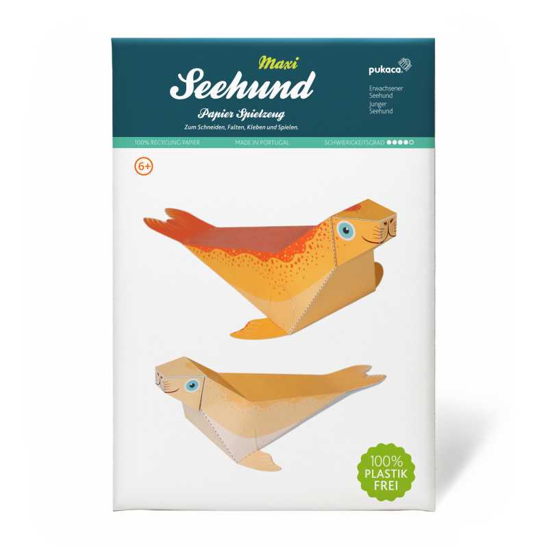 Maxi Robben Papierspielzeug