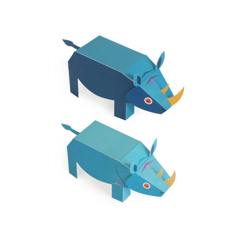 Maxi Nashorn Papierspielzeug