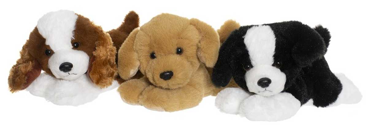 Plüsch Hunde im 3er Set 24 cm