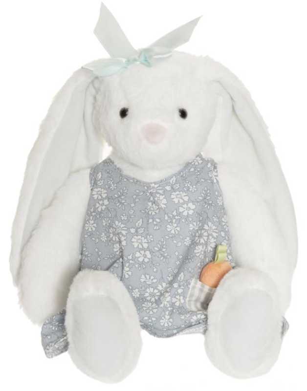 Plüsch Hase Hedda mit blauem Rock 30 cm