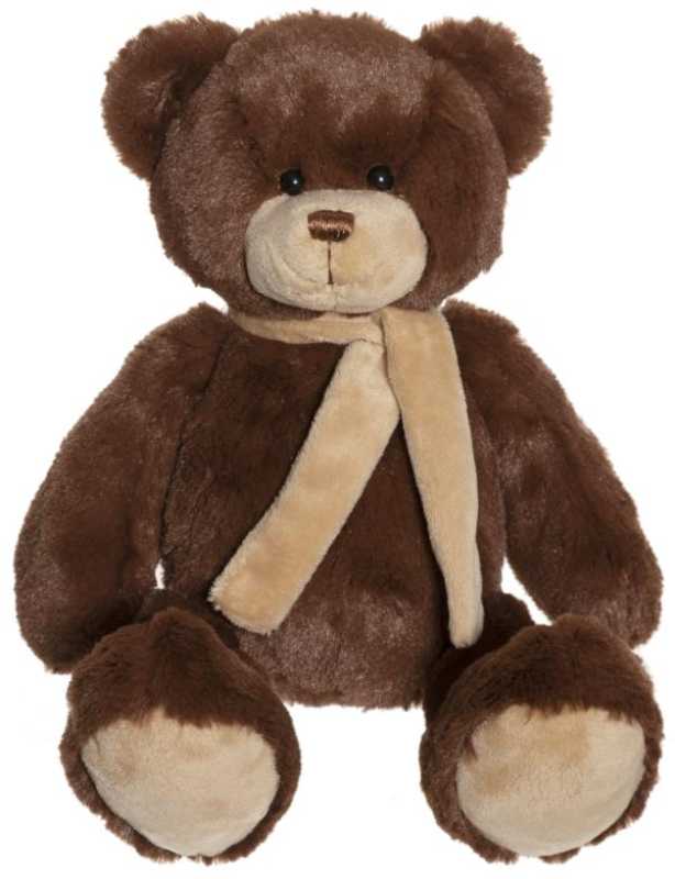 Plüsch Teddy Eddie braun mit Halstuch 34 cm