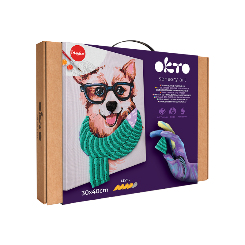 3D Modellier- und Malset Fashion Dog