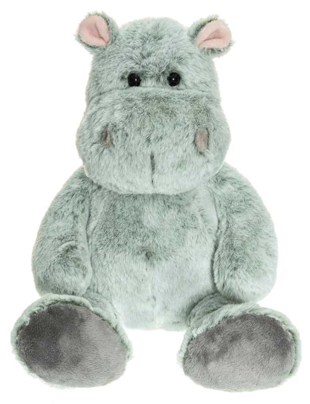 Plüsch Nilpferd grün gesprenkelt 36 cm