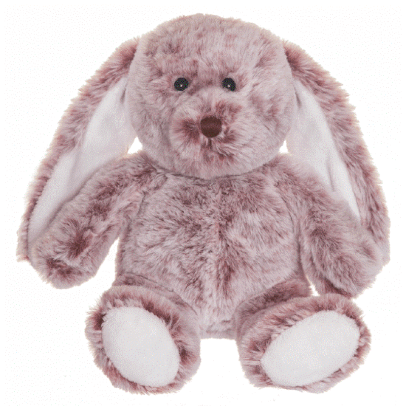 Plüsch Hase Lina in preiselbeerfarbigem Look 22 cm
