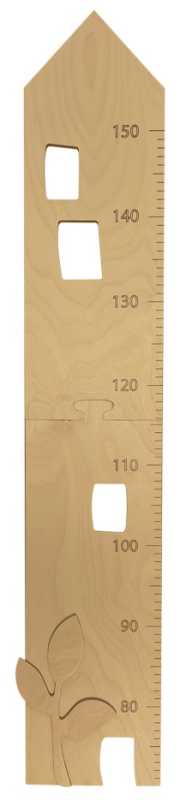 Messlatte aus Holz ''Blatt''