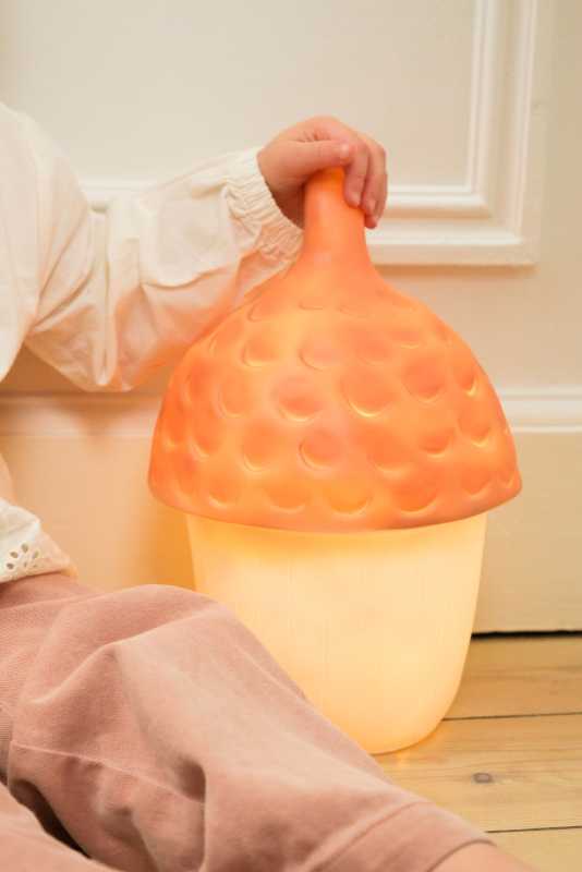 Nachtlicht Eichel Ziegelrot