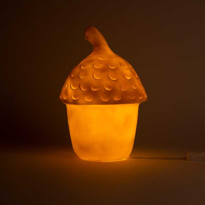 Nachtlicht Eichel Ziegelrot