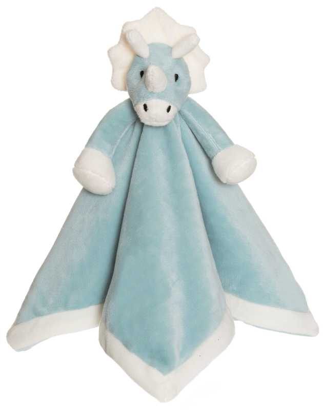 Schmusetuch Dino blau 35 cm