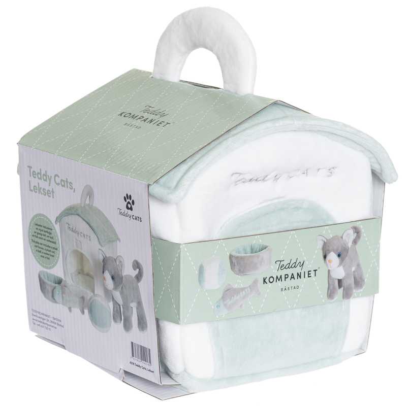Teddy Spielset Katzenhaus